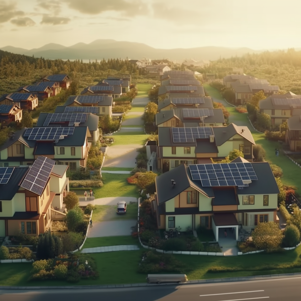 太陽能面板未來世界圖